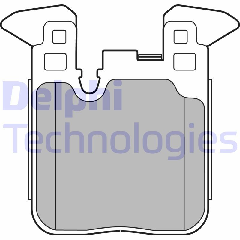 Brake Pad Set, disc brake DELPHI LP2660