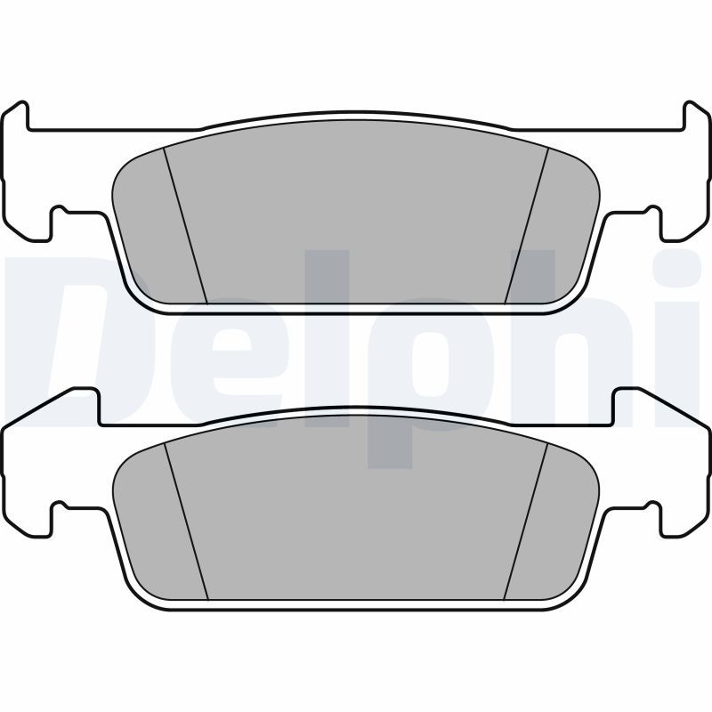 Brake Pad Set, disc brake DELPHI LP2663