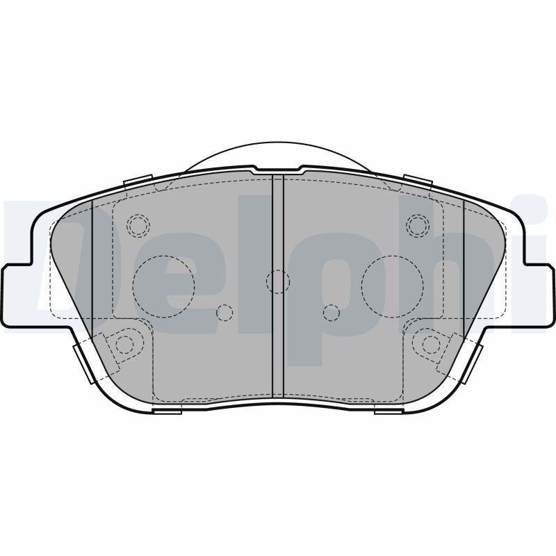 Brake Pad Set, disc brake DELPHI LP2688