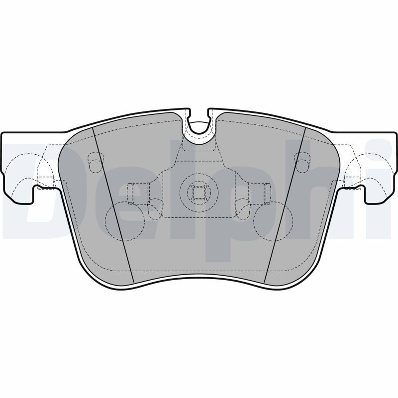 Brake Pad Set, disc brake DELPHI LP2690