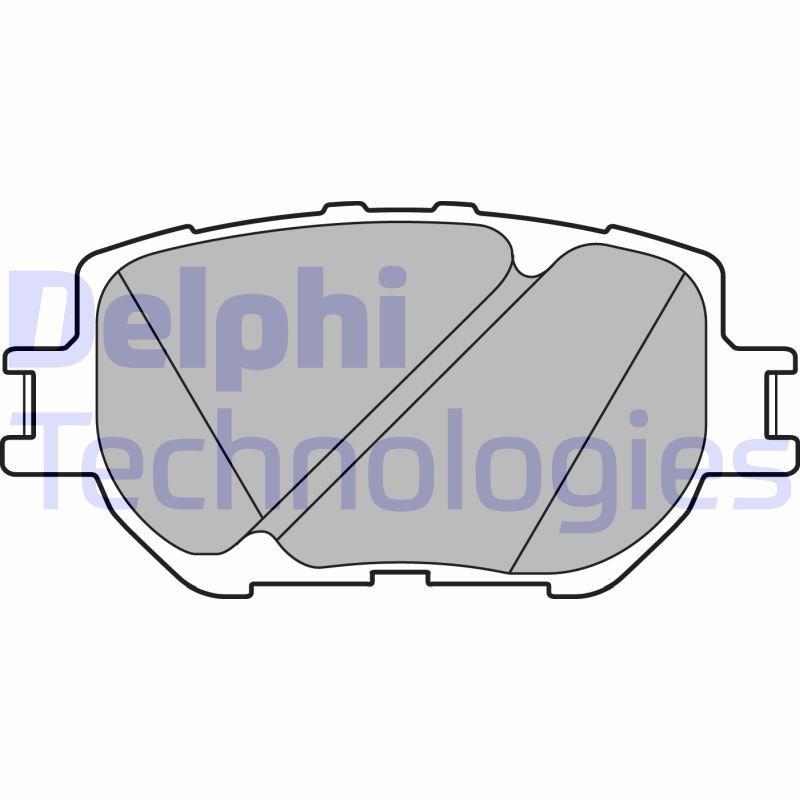 Комплект гальмівних накладок, дискове гальмо DELPHI LP2699