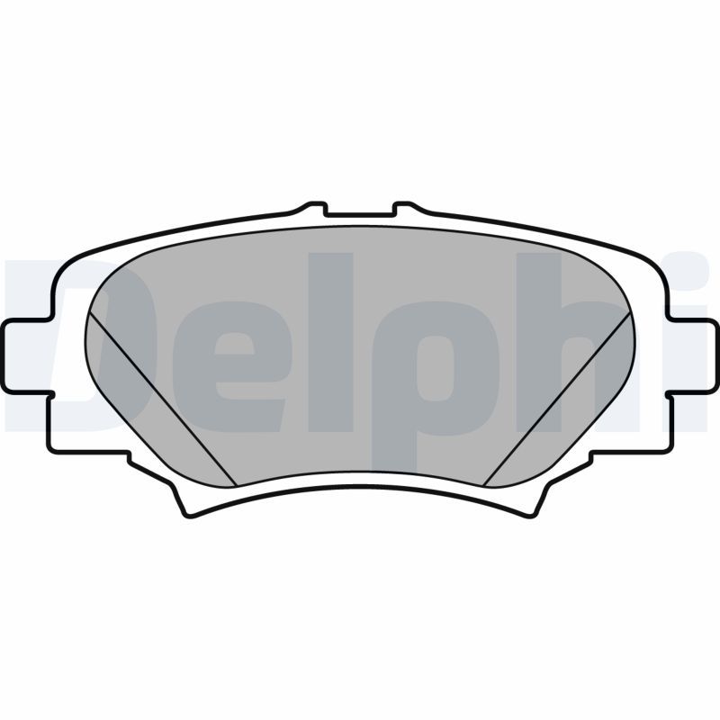 Brake Pad Set, disc brake DELPHI LP2702