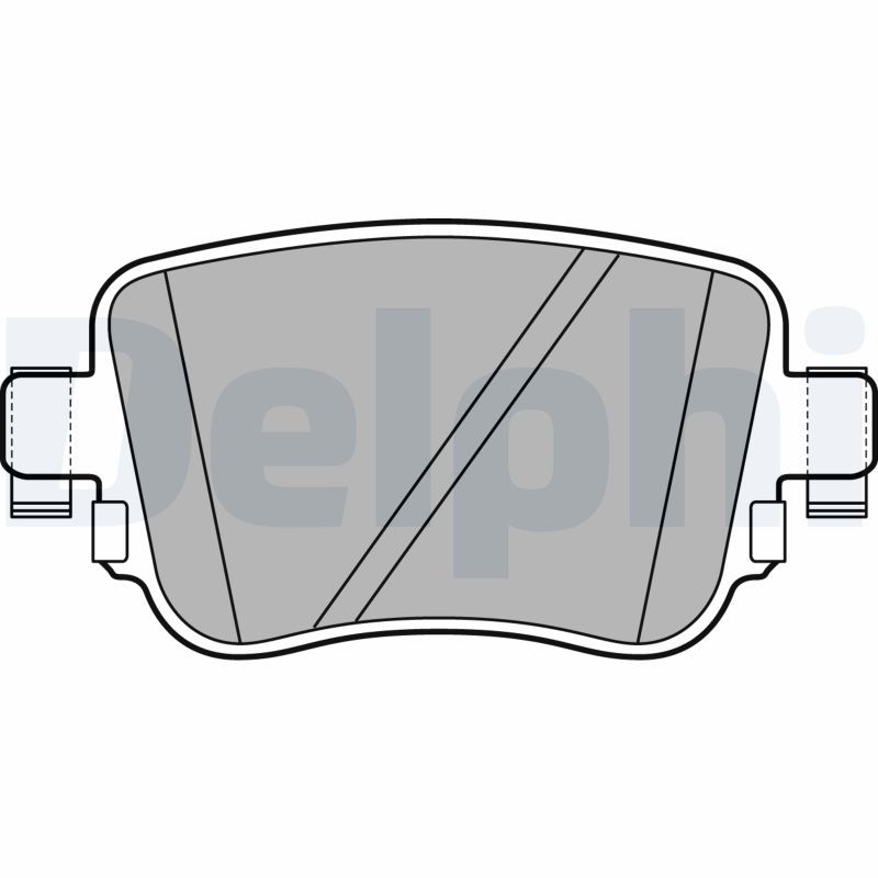 Brake Pad Set, disc brake DELPHI LP2709