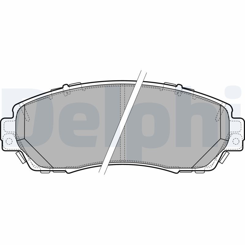 Brake Pad Set, disc brake DELPHI LP2710