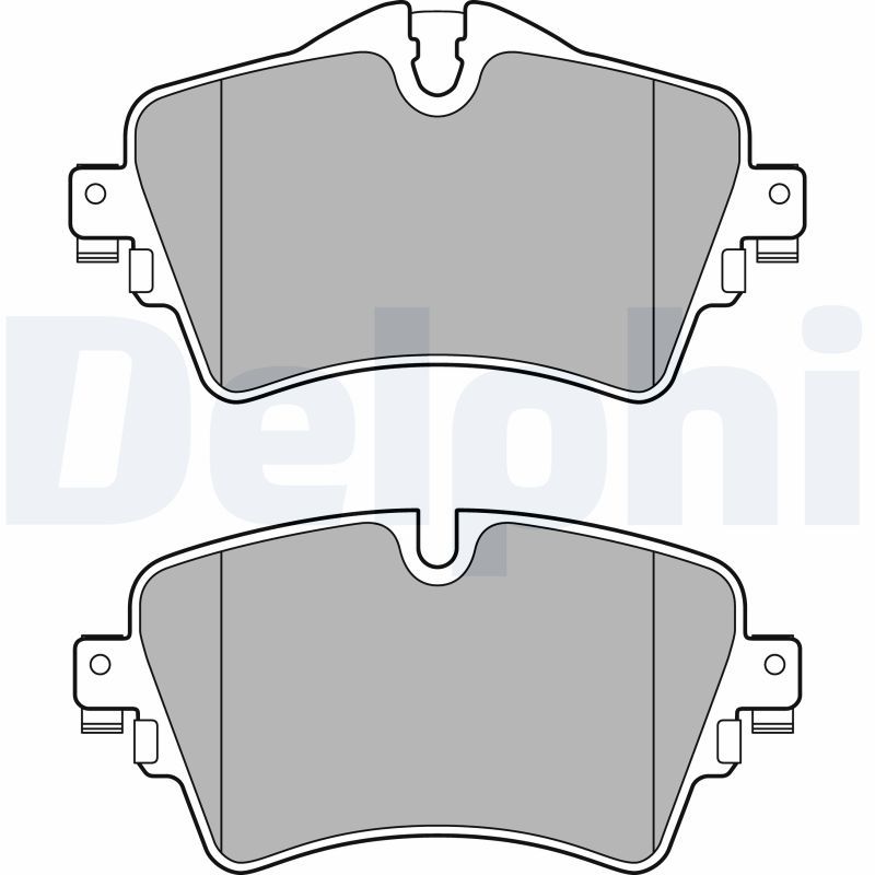 Brake Pad Set, disc brake DELPHI LP2717