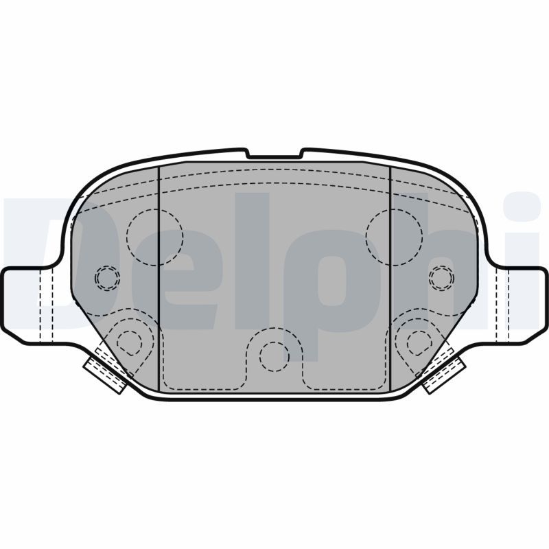 Brake Pad Set, disc brake DELPHI LP2761