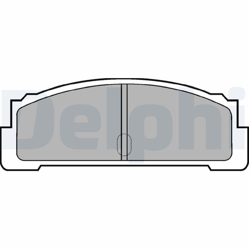 Brake Pad Set, disc brake DELPHI LP29