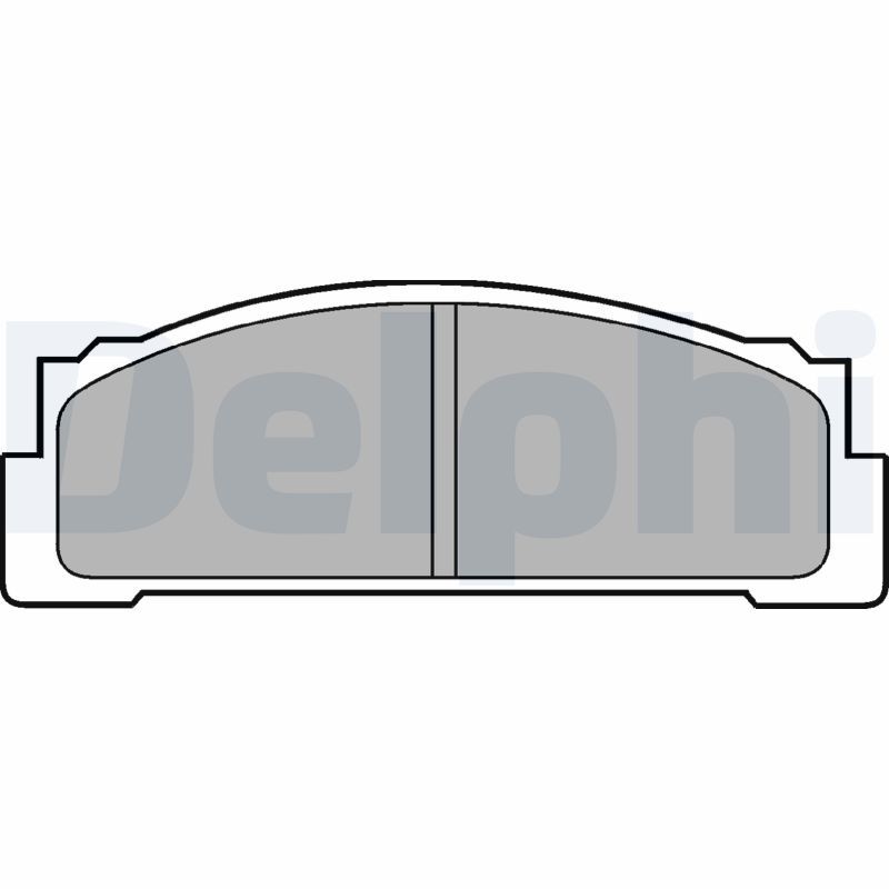 Brake Pad Set, disc brake DELPHI LP30