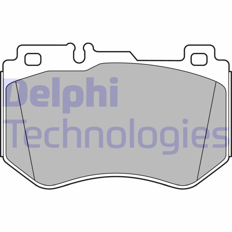 Brake Pad Set, disc brake DELPHI LP3137