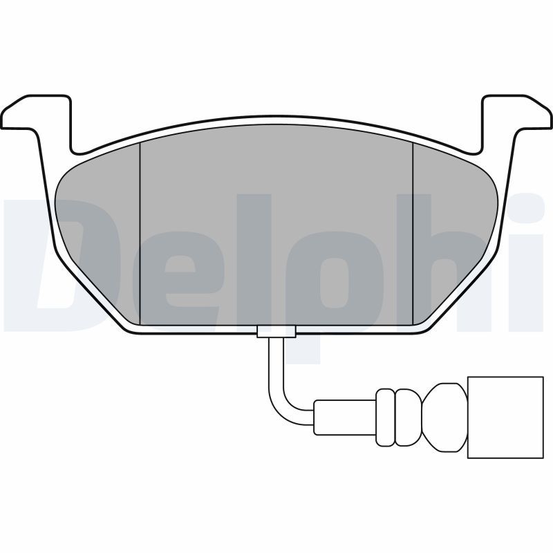 Brake Pad Set, disc brake DELPHI LP3146