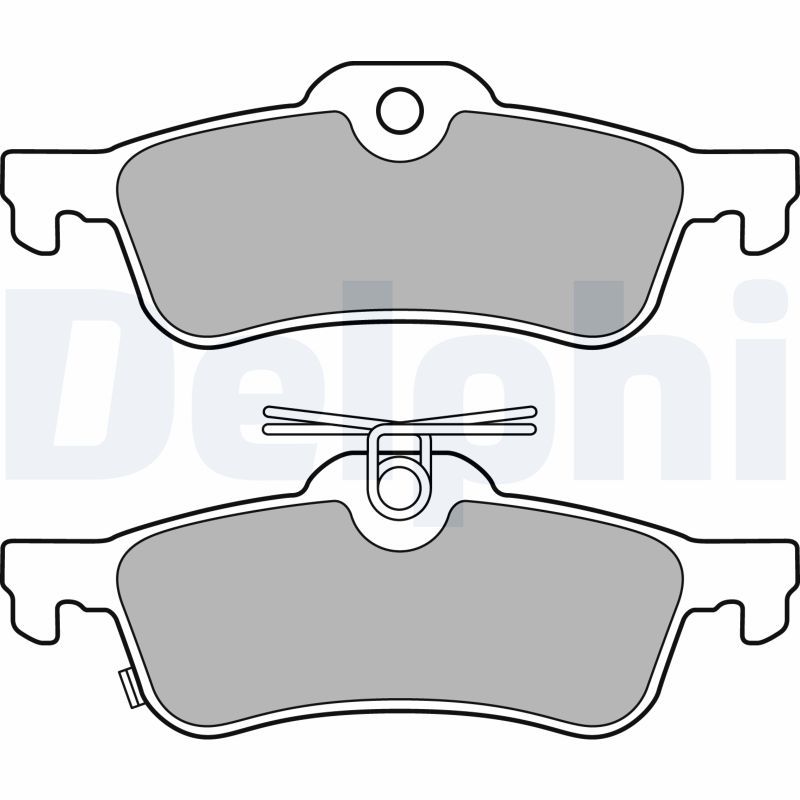 Brake Pad Set, disc brake DELPHI LP3147