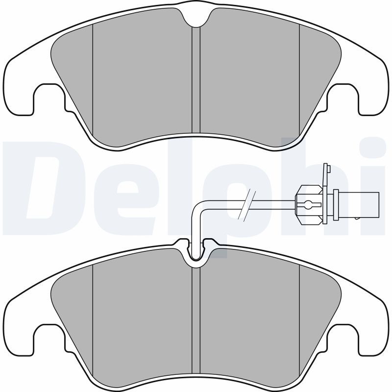 Brake Pad Set, disc brake DELPHI LP3152