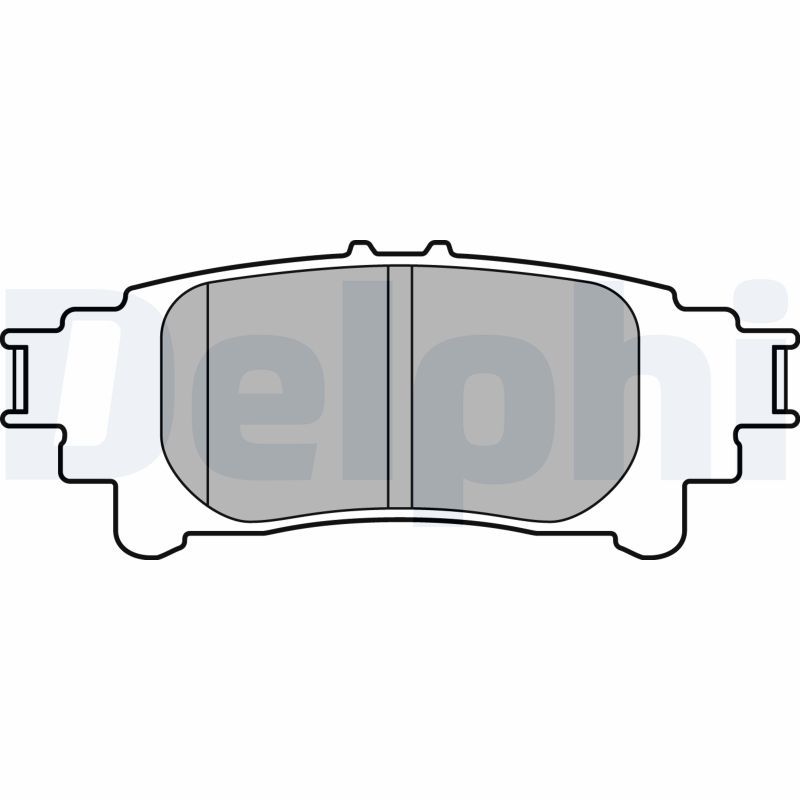 Brake Pad Set, disc brake DELPHI LP3155