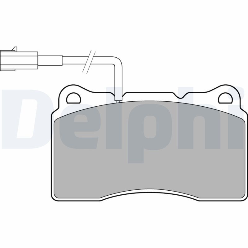 Brake Pad Set, disc brake DELPHI LP3157