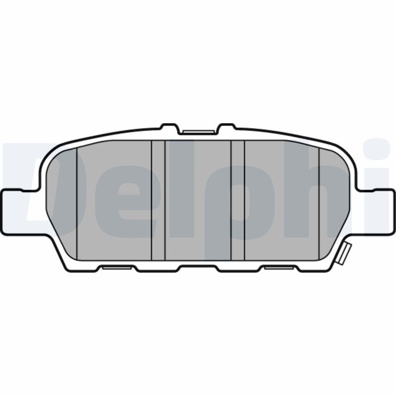 Комплект гальмівних накладок, дискове гальмо DELPHI LP3158