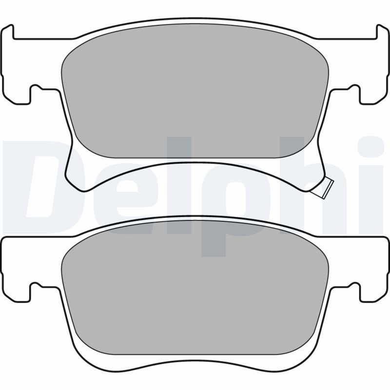 Brake Pad Set, disc brake DELPHI LP3164