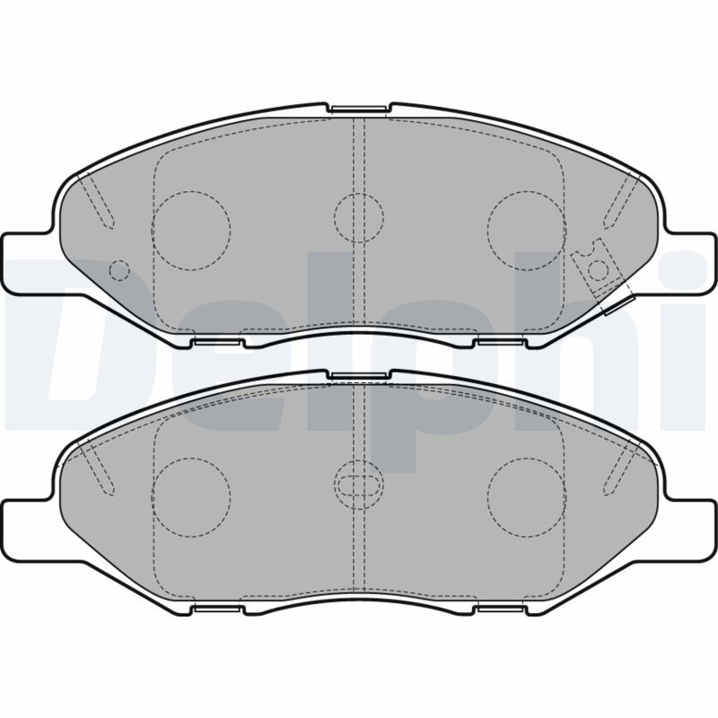 Brake Pad Set, disc brake DELPHI LP3169