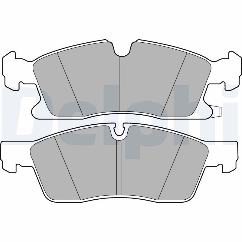 Brake Pad Set, disc brake DELPHI LP3173