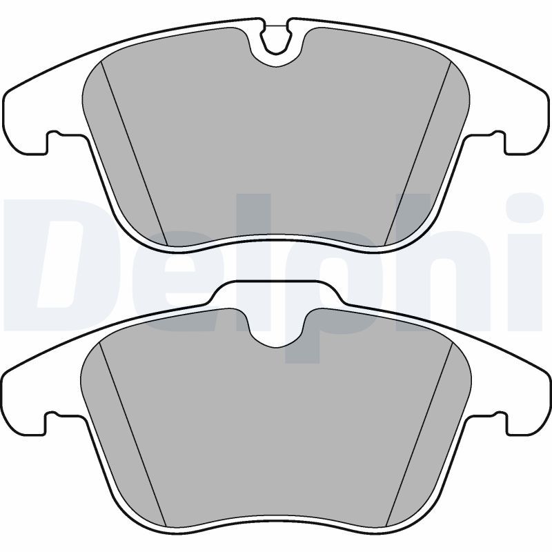 Brake Pad Set, disc brake DELPHI LP3180