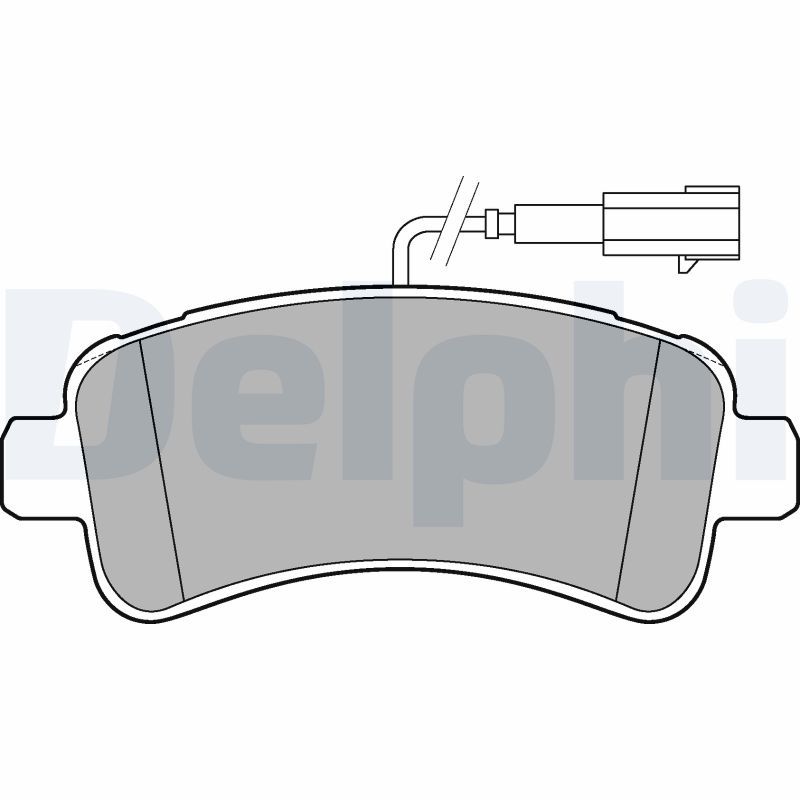 Brake Pad Set, disc brake DELPHI LP3185