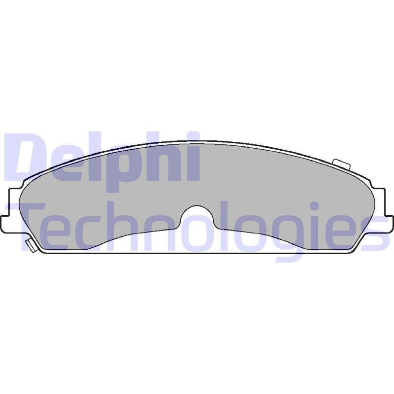 Stabdžių trinkelių rinkinys, diskinis stabdys DELPHI LP3216