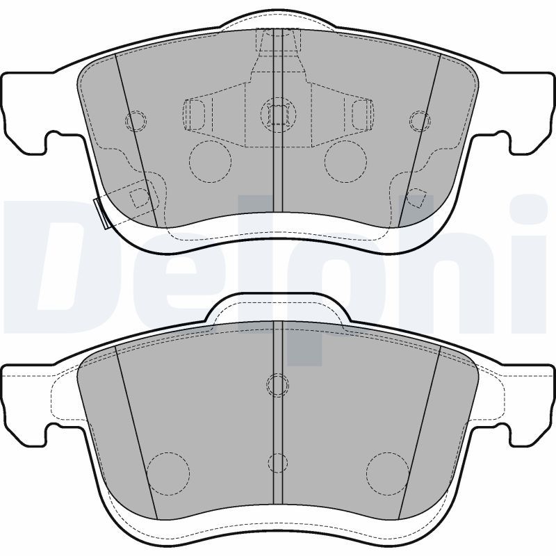 Brake Pad Set, disc brake DELPHI LP3220