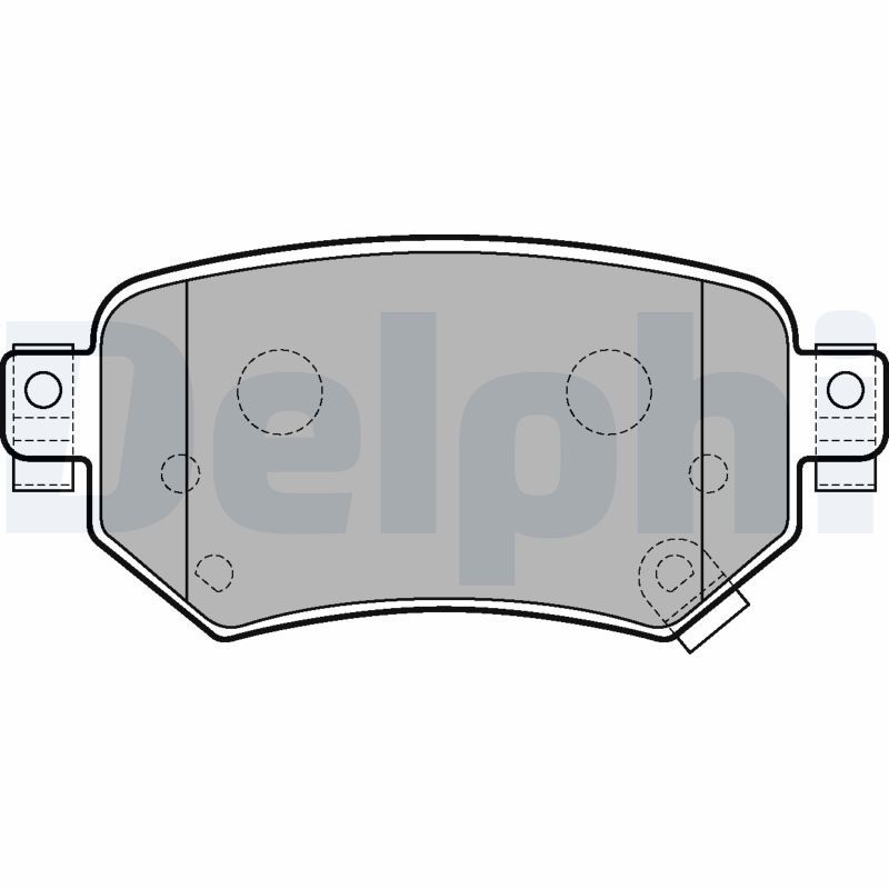 Brake Pad Set, disc brake DELPHI LP3234