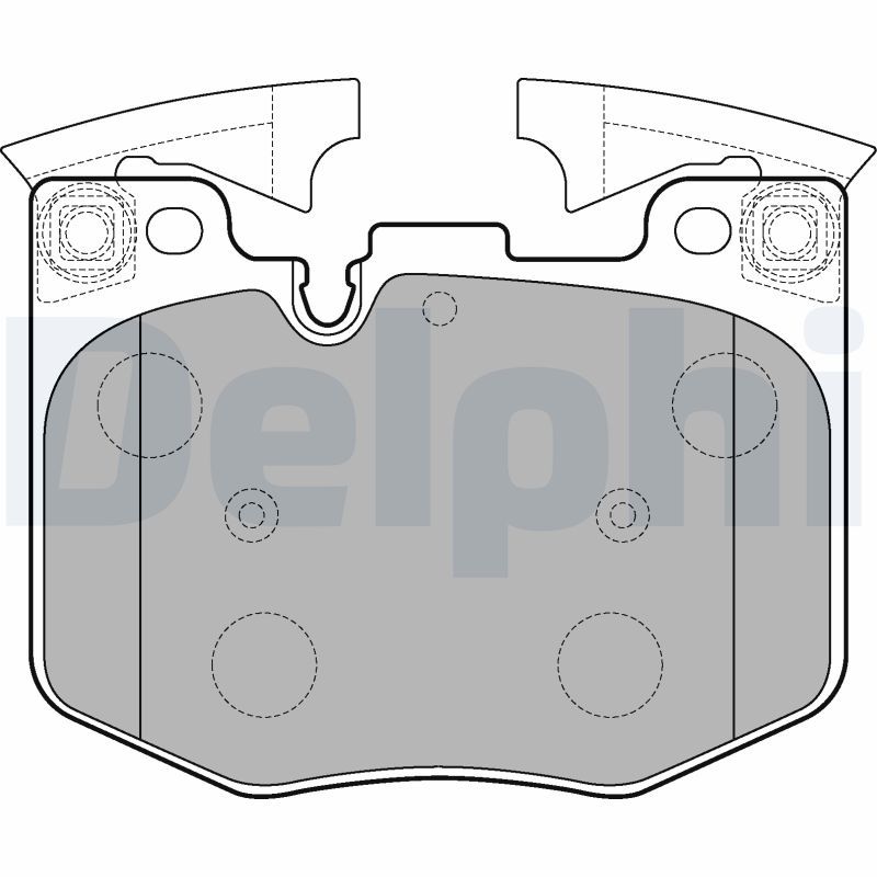 Brake Pad Set, disc brake DELPHI LP3235