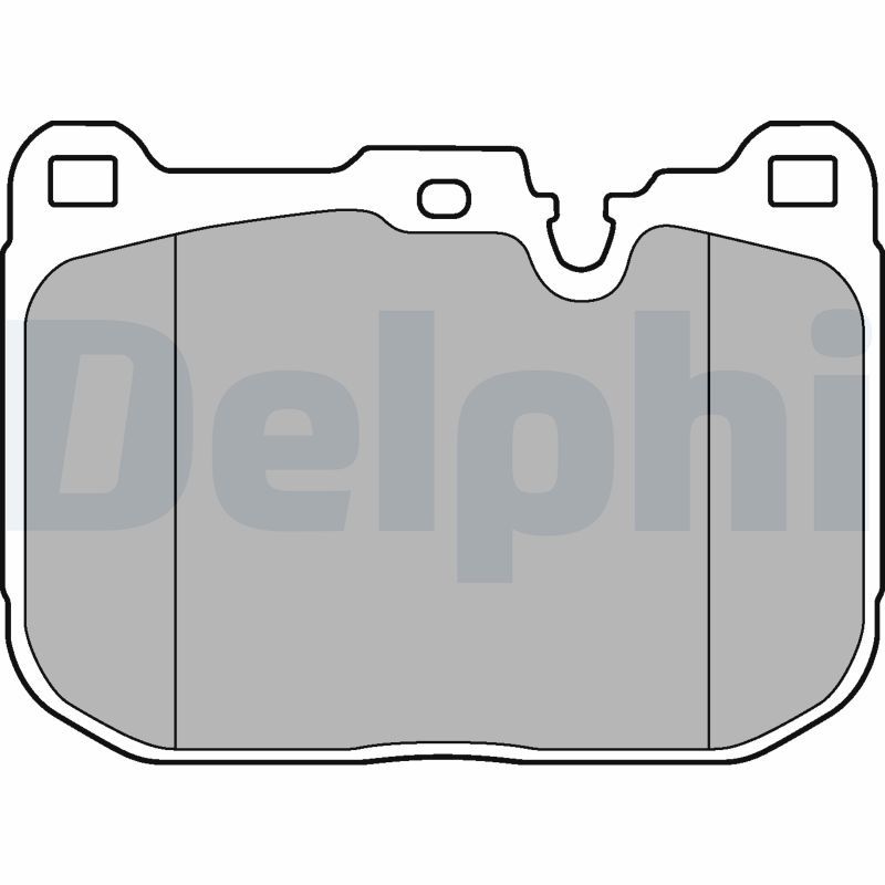 Brake Pad Set, disc brake DELPHI LP3248