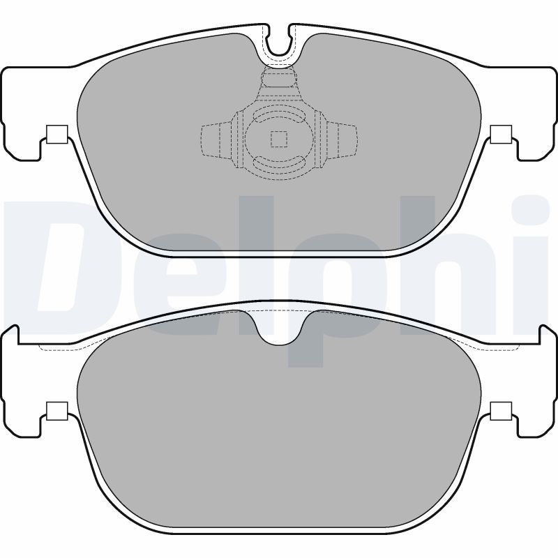 Brake Pad Set, disc brake DELPHI LP3256