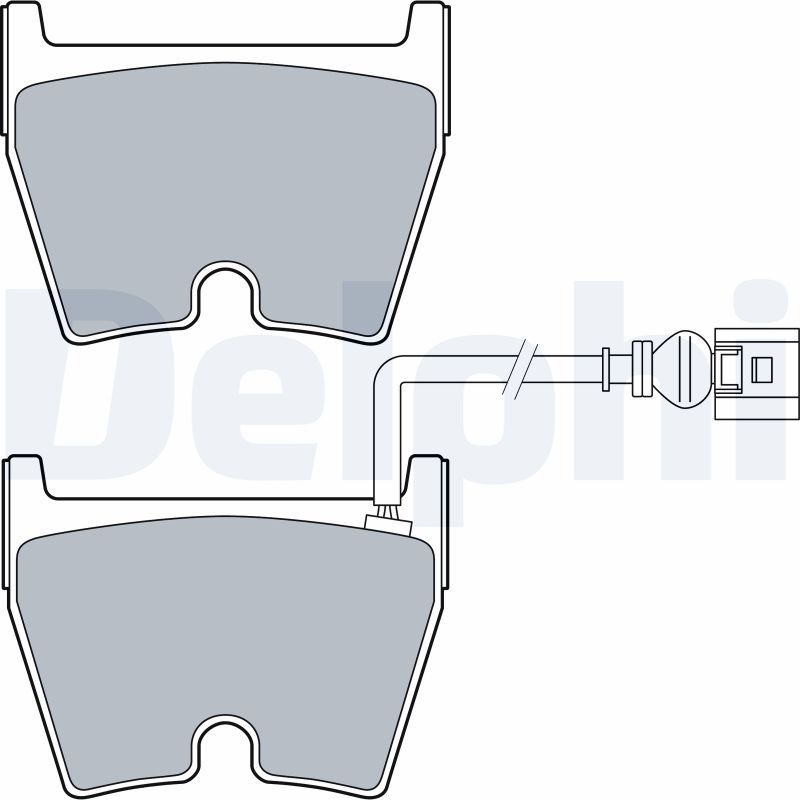 Brake Pad Set, disc brake DELPHI LP3266