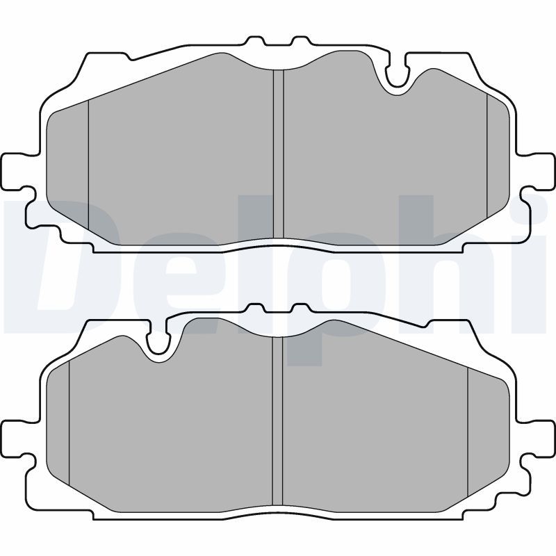 Brake Pad Set, disc brake DELPHI LP3272