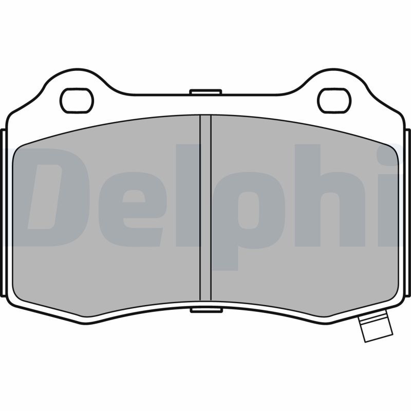 Brake Pad Set, disc brake DELPHI LP3281