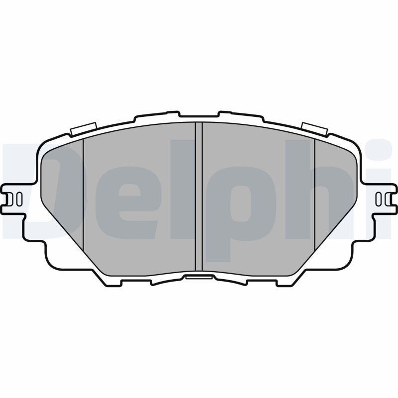 Brake Pad Set, disc brake DELPHI LP3284