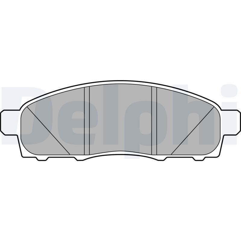 Brake Pad Set, disc brake DELPHI LP3285