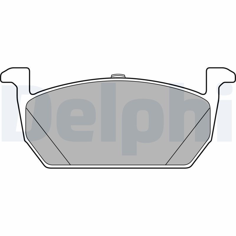 Brake Pad Set, disc brake DELPHI LP3287