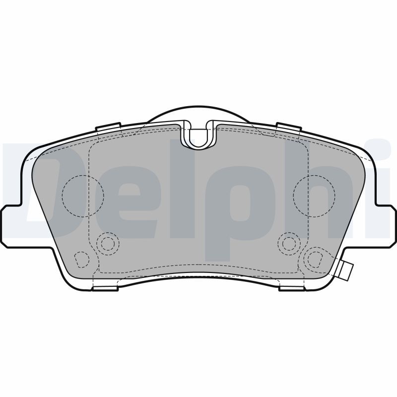 Brake Pad Set, disc brake DELPHI LP3295