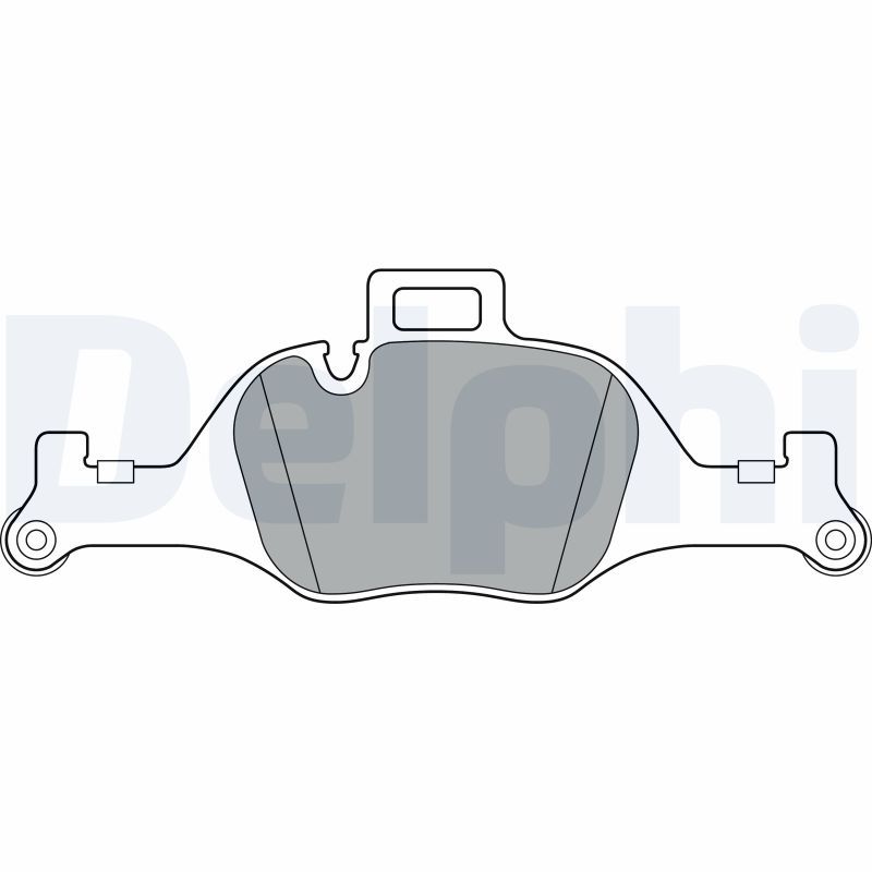 Brake Pad Set, disc brake DELPHI LP3299