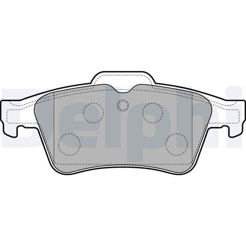 Brake Pad Set, disc brake DELPHI LP3303