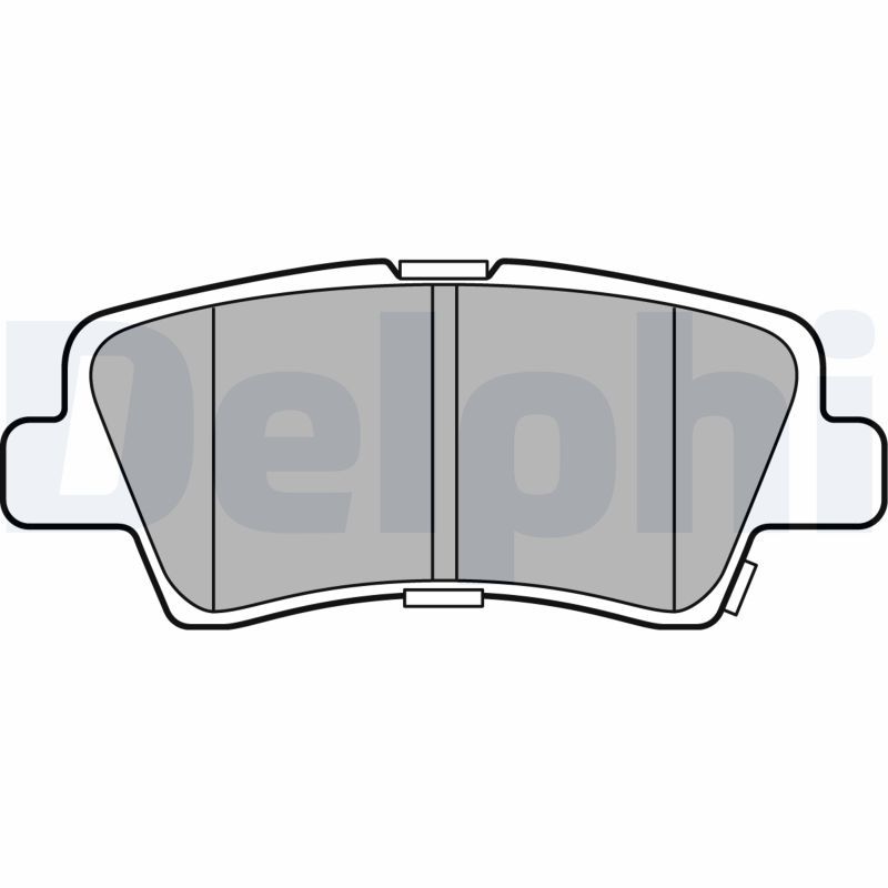 Brake Pad Set, disc brake DELPHI LP3309