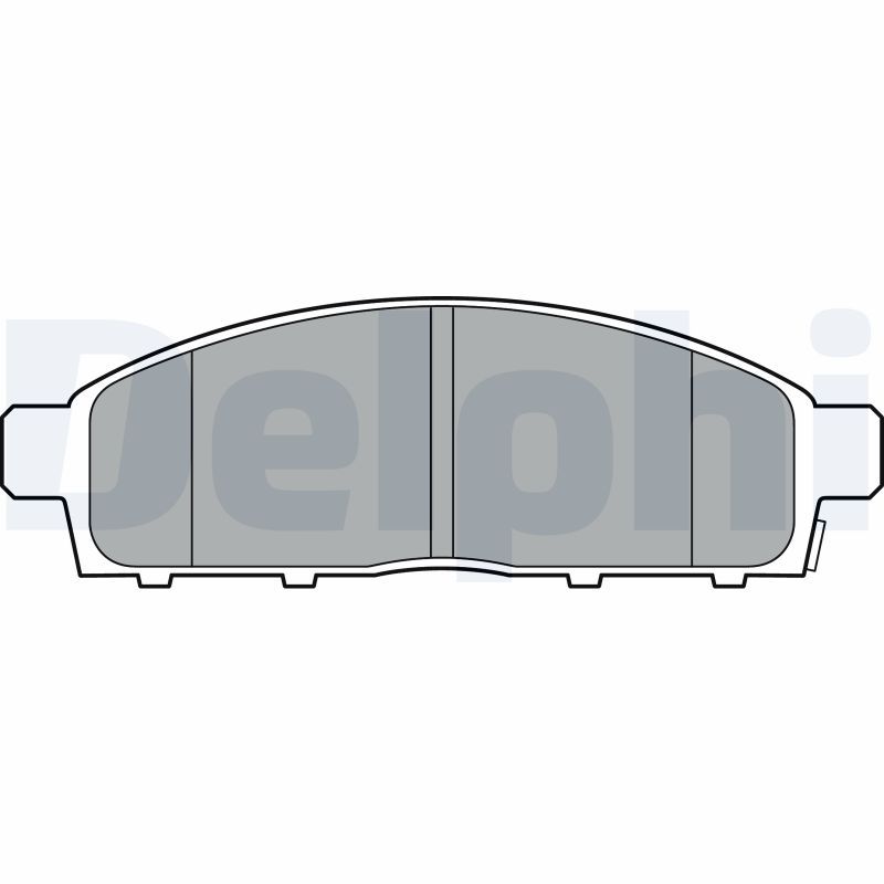 Brake Pad Set, disc brake DELPHI LP3313