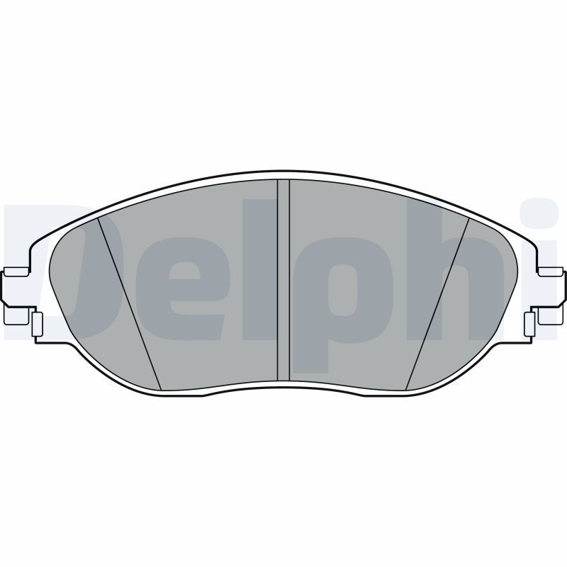 Brake Pad Set, disc brake DELPHI LP3368