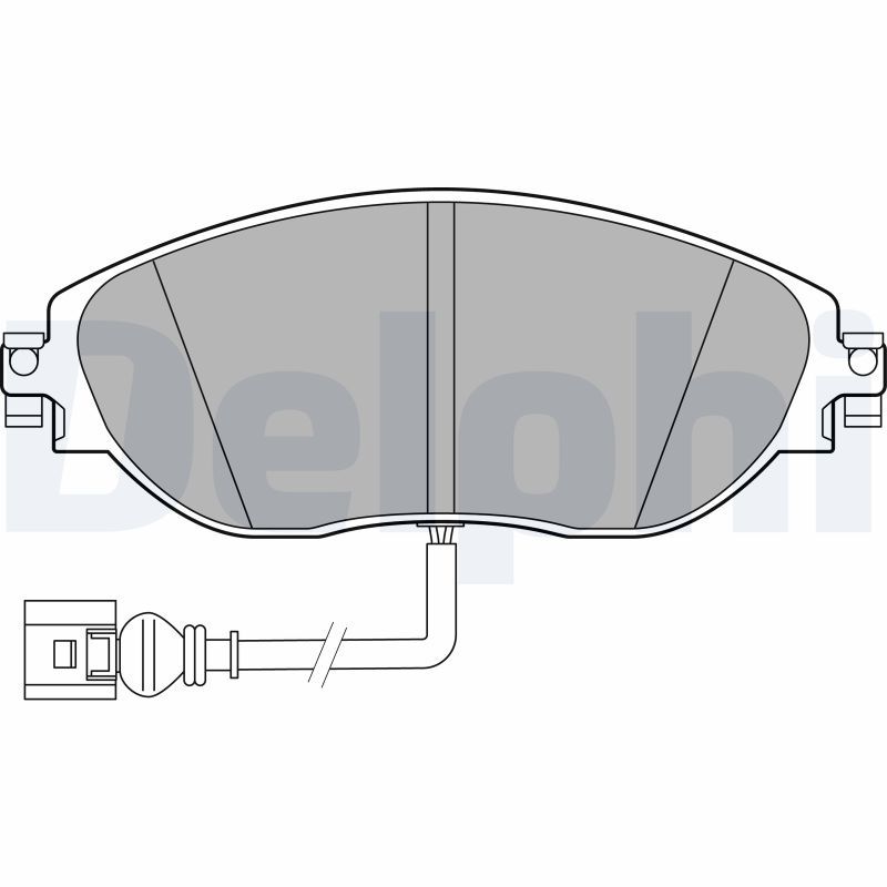 Brake Pad Set, disc brake DELPHI LP3389