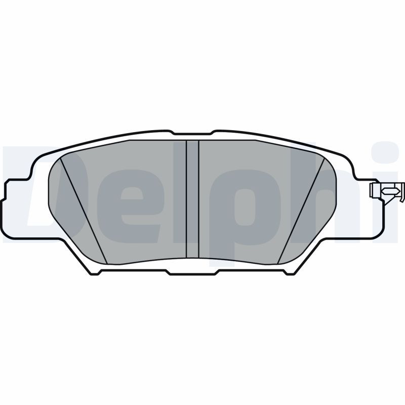 Brake Pad Set, disc brake DELPHI LP3394