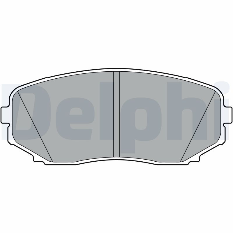 Brake Pad Set, disc brake DELPHI LP3399