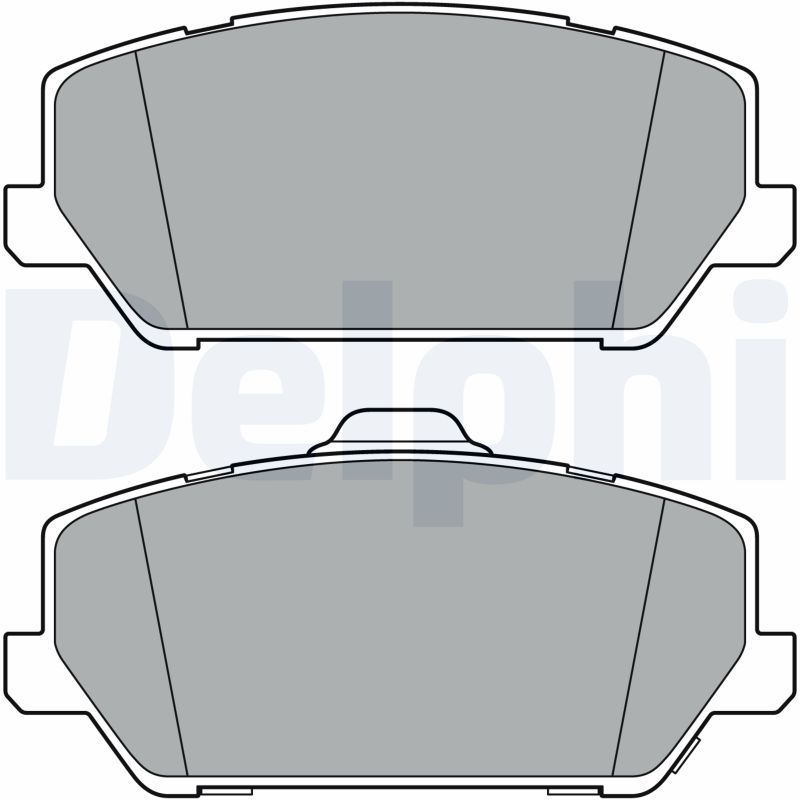 Brake Pad Set, disc brake DELPHI LP3400