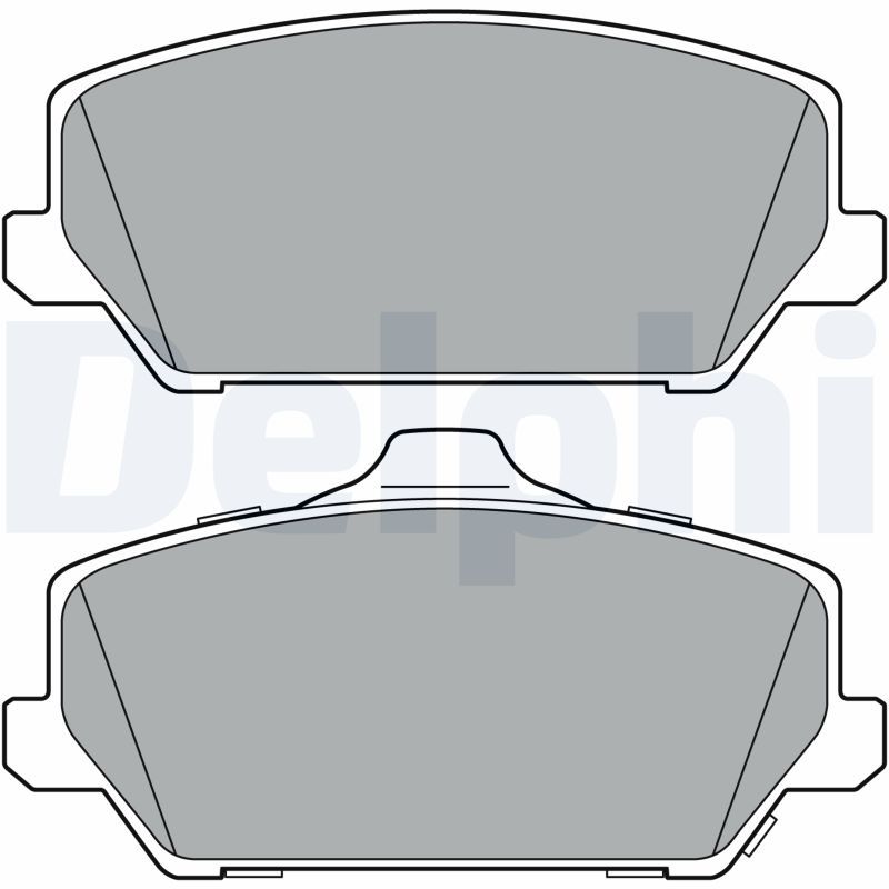 Brake Pad Set, disc brake DELPHI LP3403