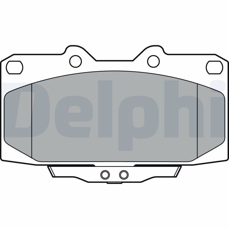 Brake Pad Set, disc brake DELPHI LP3409