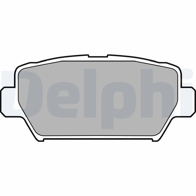 Brake Pad Set, disc brake DELPHI LP3433
