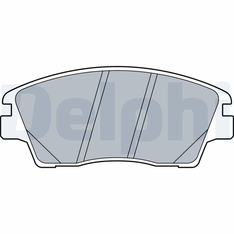 Brake Pad Set, disc brake DELPHI LP3519